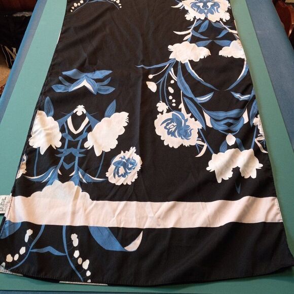 Gold Coast Long Polyester Floral Scarf Cottagecore Grandmacore Granny Chic - Picture 1 of 8